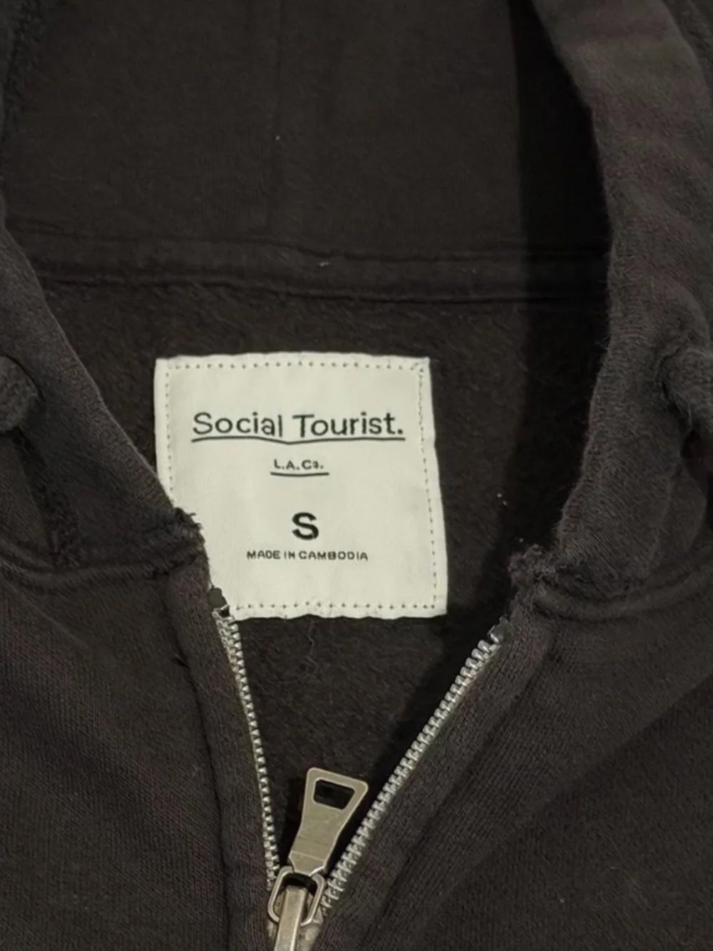 Hollister brand Black Zip-Up Hoodie Jacket - Picture 3 of 3